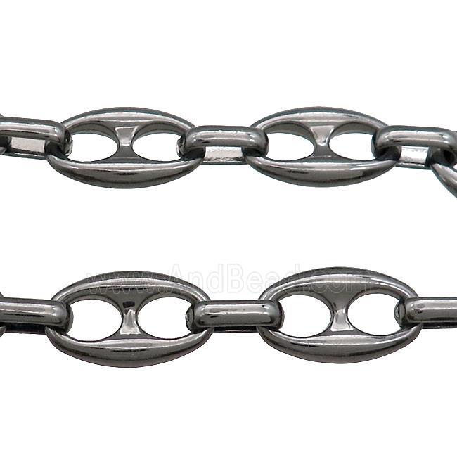 Alloy Chain Black Plated