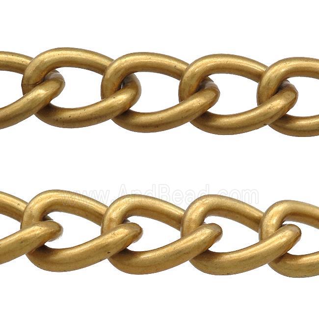 Aluminium Chain Matte Gold Plated