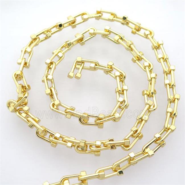 alloy chain, gold plated
