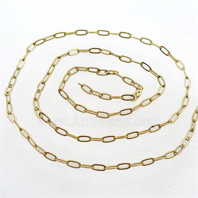 copper chain, gold plated