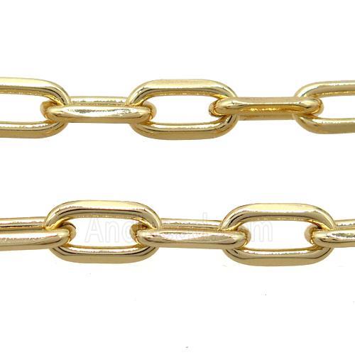 iron chain, gold plated