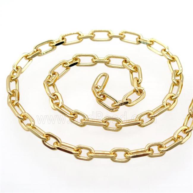 iron chain, gold plated