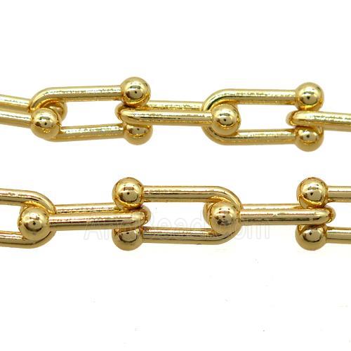 copper chain, gold plated