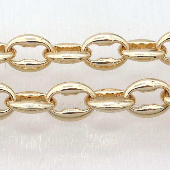 Alloy Chain, lt.gold plated