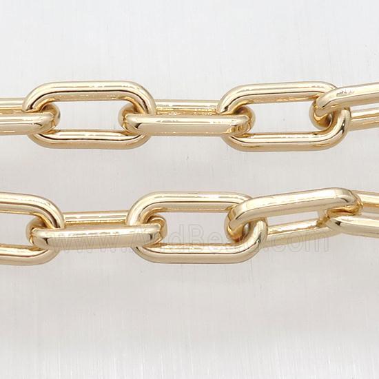 Alloy Chain, lt.gold plated