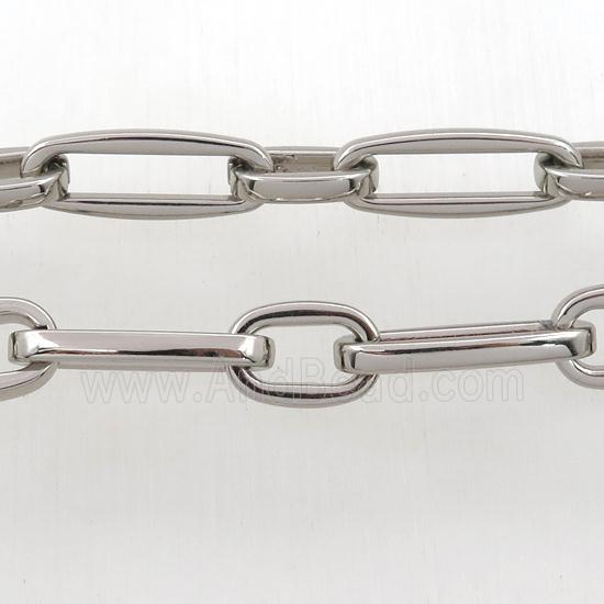 Alloy Chain, platinum plated