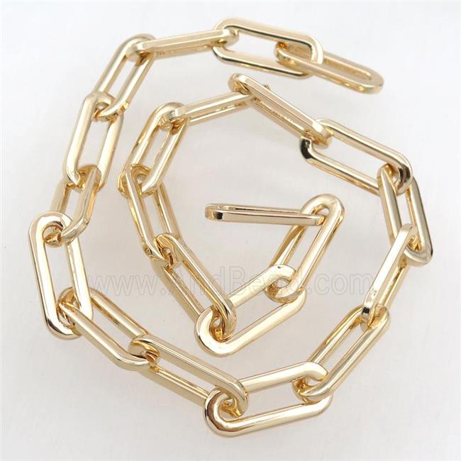 Alloy Chain, lt.gold plated