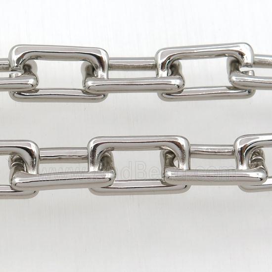 Alloy Chain, platinum plated