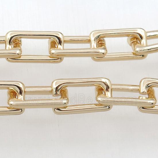Alloy Chain, lt.gold plated