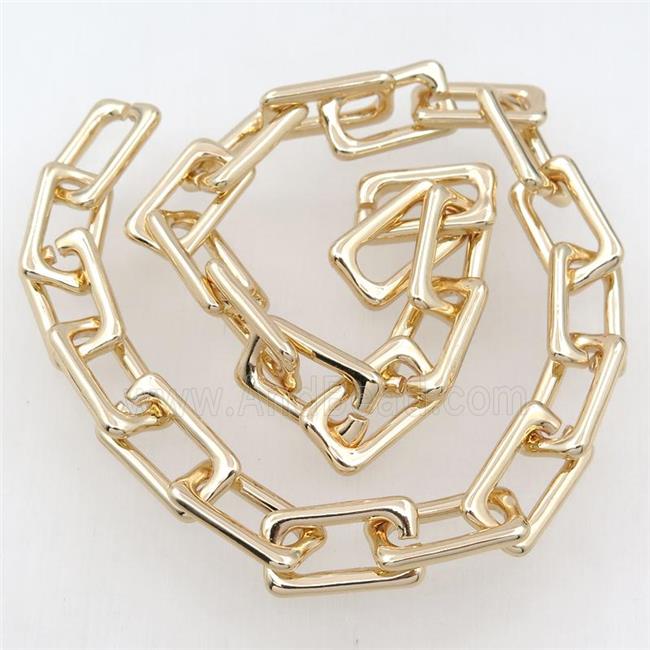 Alloy Chain, lt.gold plated