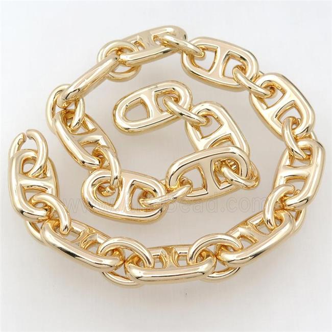 Alloy Chain, lt.gold plated