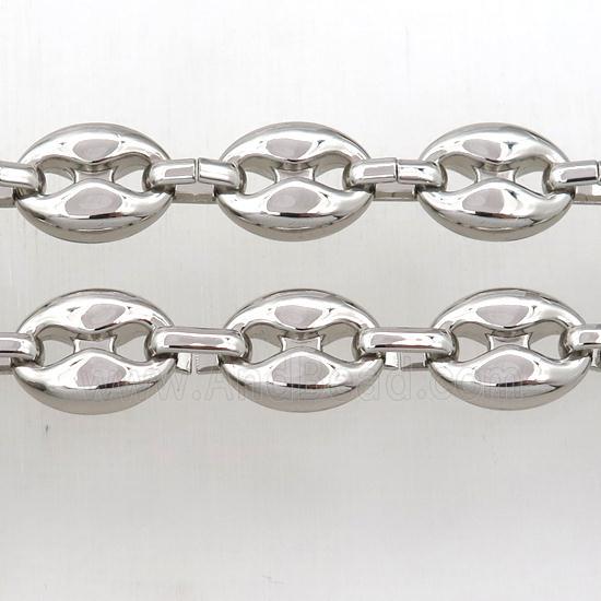 alloy chain, platinum plated
