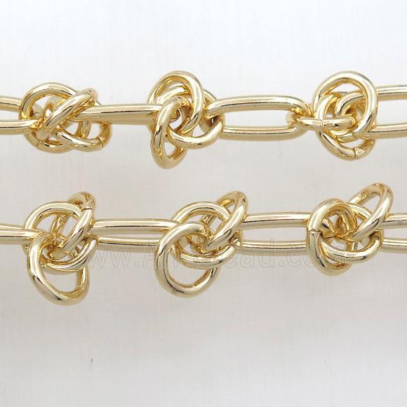 Iron chain, gold plated
