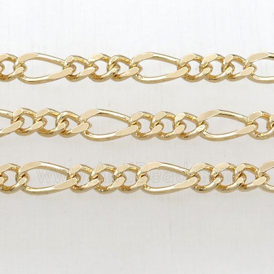 Brass chain, gold plated