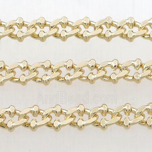 Brass chain, gold plated