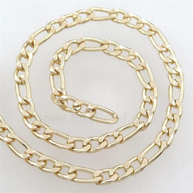 Iron chain, gold plated