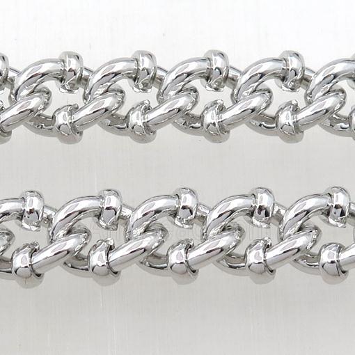 Copper chains, platinum plated