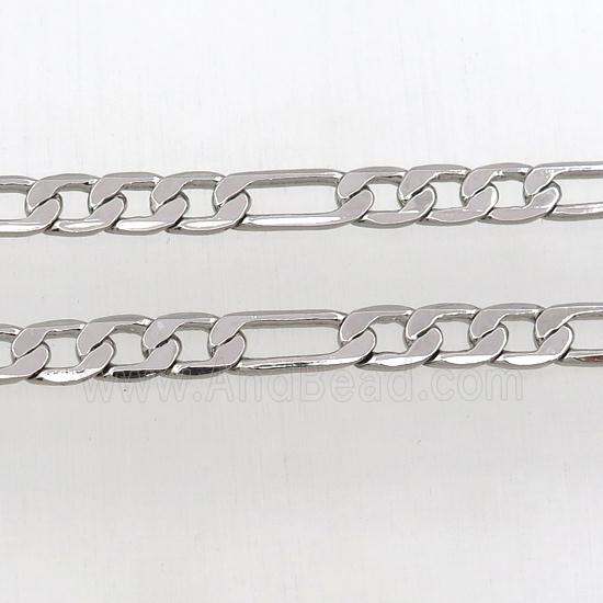Copper chain, platinum plated