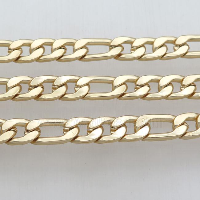 alloy curb chain, duckgold plated