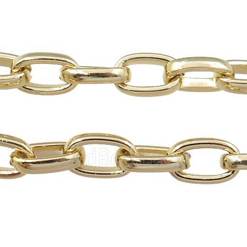 Iron chain, gold plated