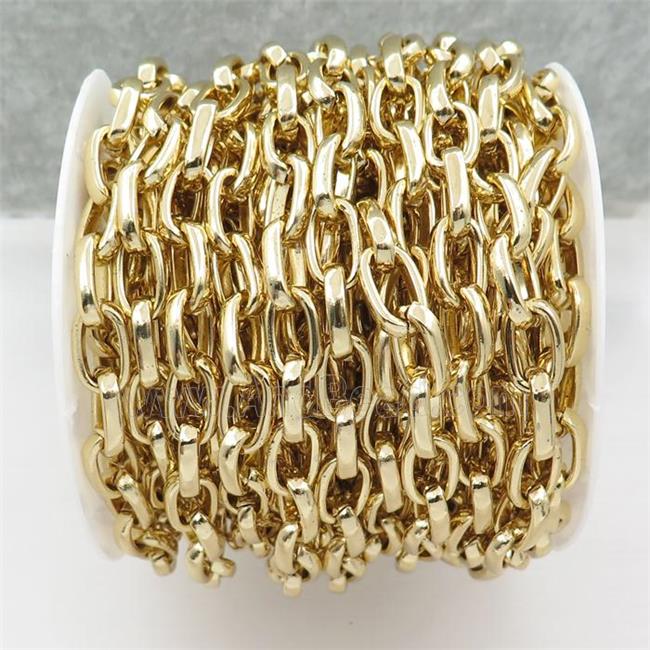 Iron chain, gold plated