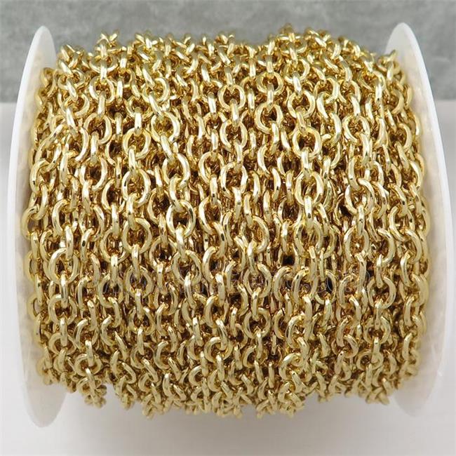 copper chain, gold plated