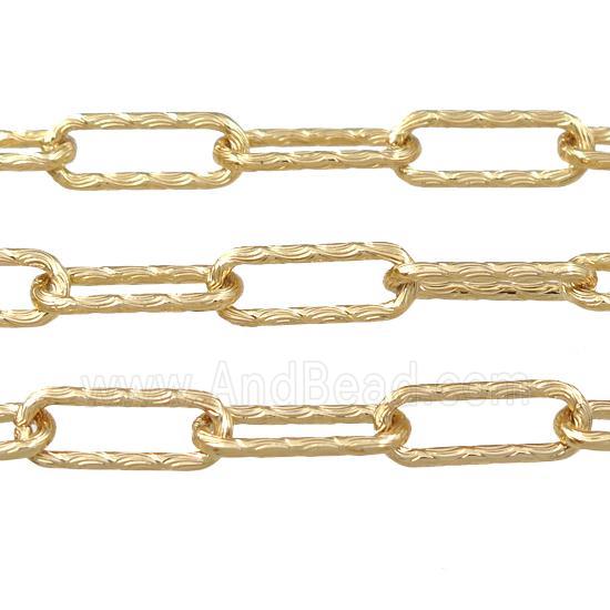 copper chain, gold plated