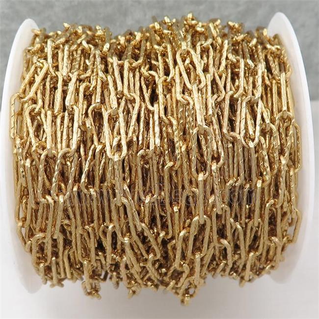 copper chain, gold plated