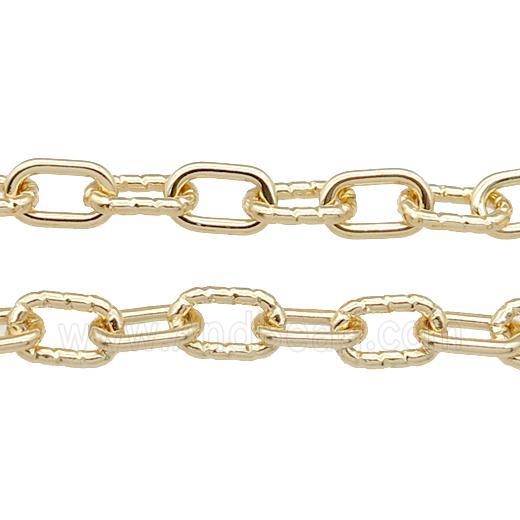 copper chain, gold plated