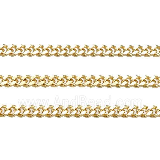copper chain, gold plated
