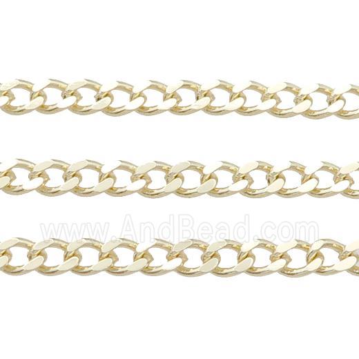 copper chain, gold plated