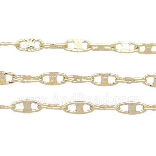 copper chain, gold plated