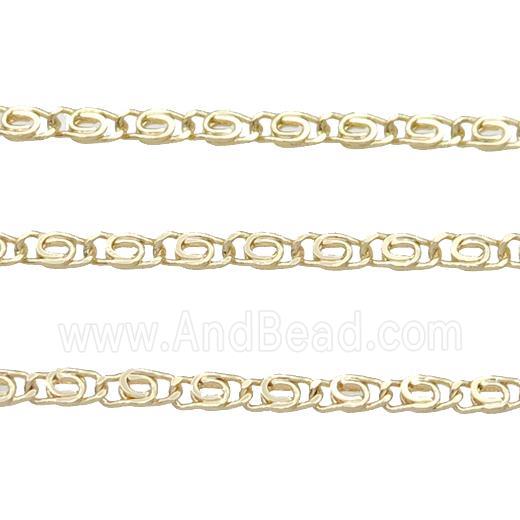 copper chain, gold plated