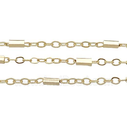 copper chain, gold plated