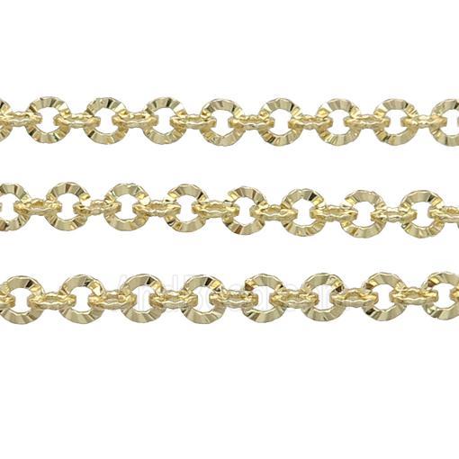 copper Chain, 14K gold plated