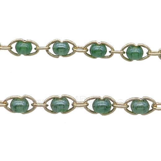 Copper Chain With Plastic Gold Plated