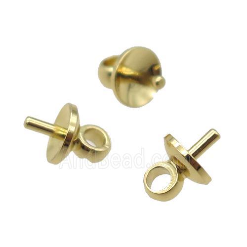 copper bail, Unfade, gold plated