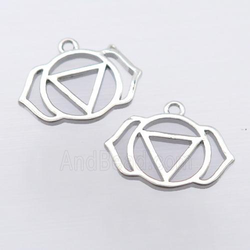 copper pendant, platinum plated, unfade