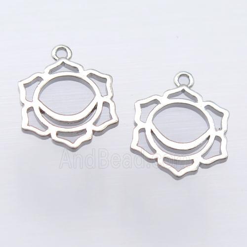 copper pendant, platinum plated, unfade