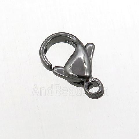 copper lobster clasp, black plated