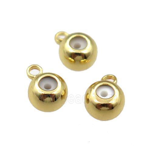copper hanger bail, unfaded, duck-gold