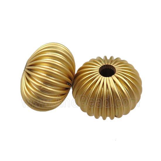 copper rondelle beads, unfaded, duck-gold