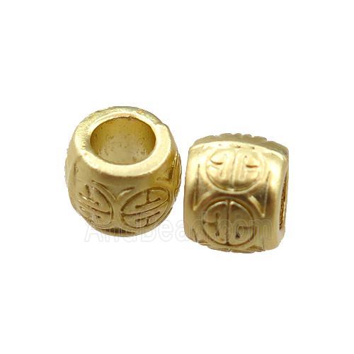 copper rondelle beads, unfaded, duck-gold