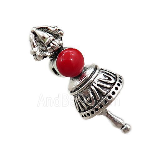 Tibetan KingKong Bell charm zinc pendant