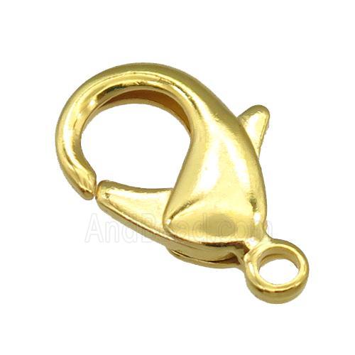 copper Lobster Clasp, gold plated