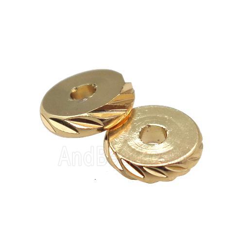 Copper Heishi Spacer Beads 14K Gold Plated