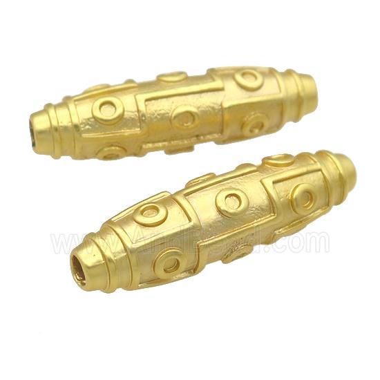 tibetan style alloy rice beads, duck-gold