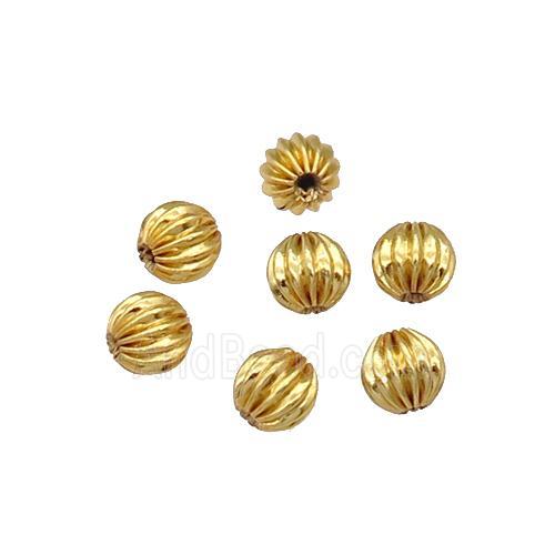 copper round beads, unfade, gold plated