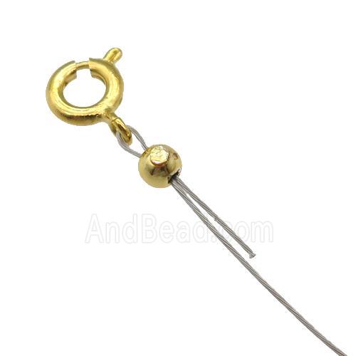 copper BeadStopper, unfade, gold plated