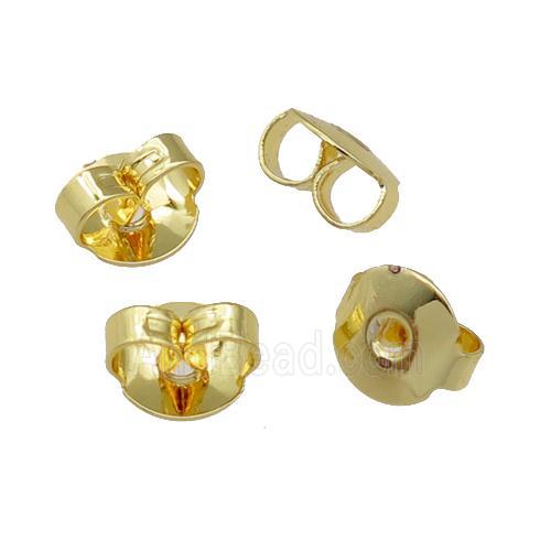 copper Earring Back Nut Unfade Gold Plated